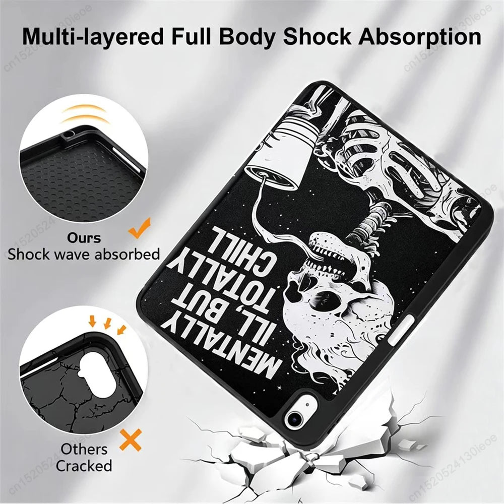 Premium Multi-Angle Stand Case for iPad with Pencil Holder