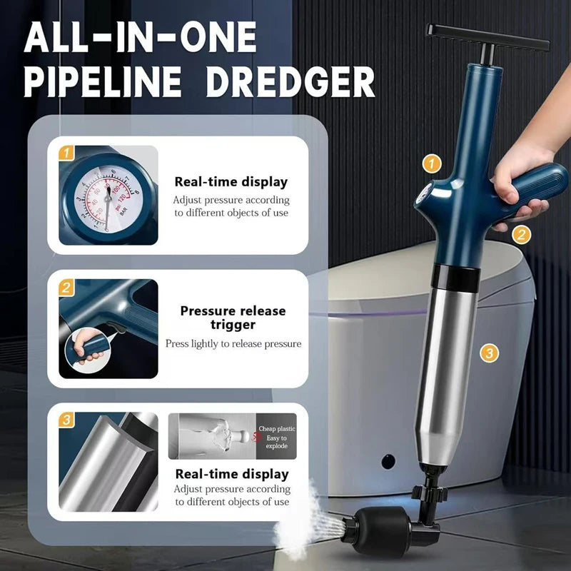 Stainless Steel Pneumatic Drain Blaster Tool