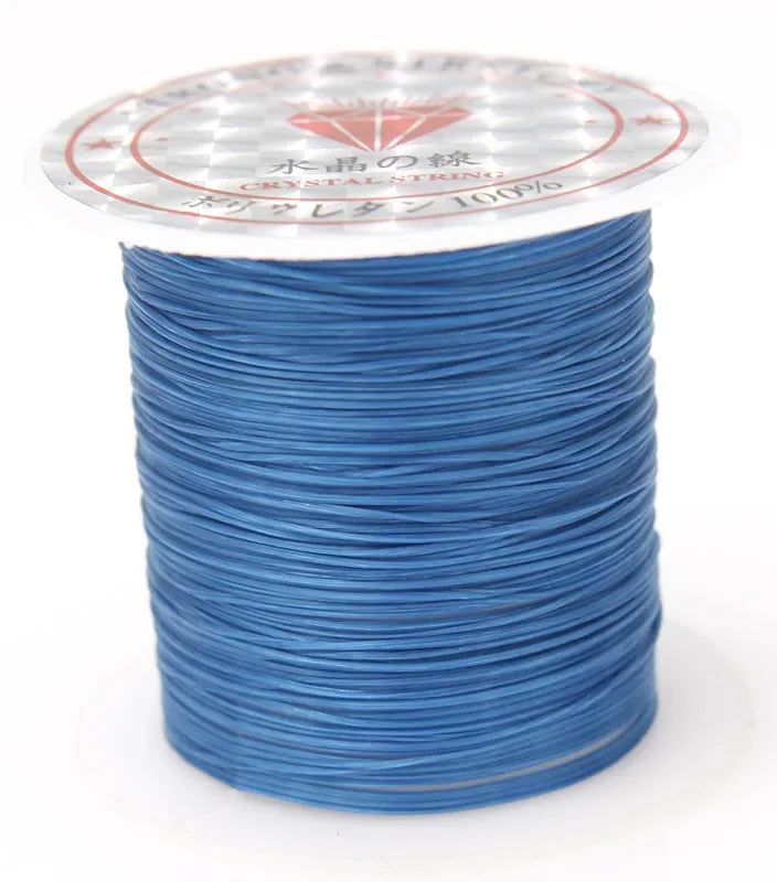 A spool of 10m multicolour elastic cord for beading and jewelry making