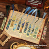 Vintage Metal Bookmarks with Long Tassels (Set of 12)