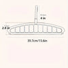 A diagram showing the dimensions of a multi-layer space-saving closet organizer hanger, measuring 39.7cm or 15.6in in length 