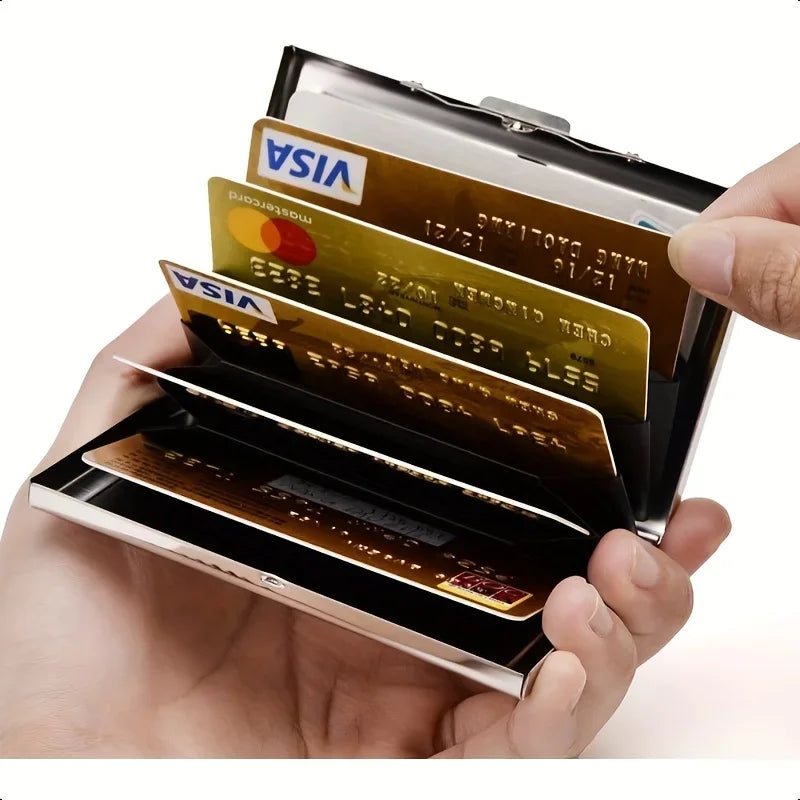 Slim RFID Blocking Metal Card Holder Wallet