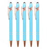2-in-1 Stylus Pen with Retractable Ballpoint – Pack of 5
