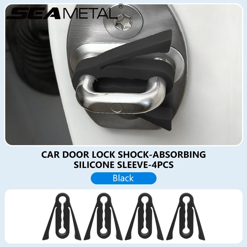 Silicone Car Door Lock Protection Pads (Set of 4)