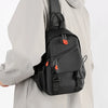 Men's Multi-Pocket Outdoor Chest Bag for Cycling and Hiking