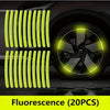 Reflective Wheel Hub Stickers – 20-Piece Set for Enhanced Visibility