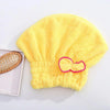 Quick-Dry Microfiber Shower Cap with Bowtie Detail