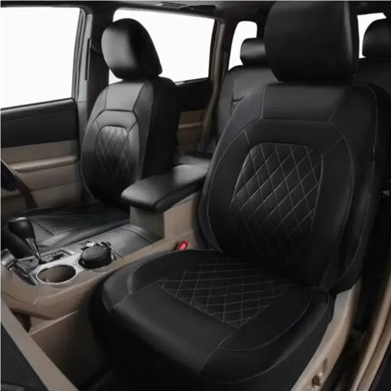 Premium PU Leather Car Seat Cover Set – Full Protection for Sedans, SUVs & Trucks