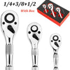 Compact 3-Piece Stubby Ratchet Wrench Set