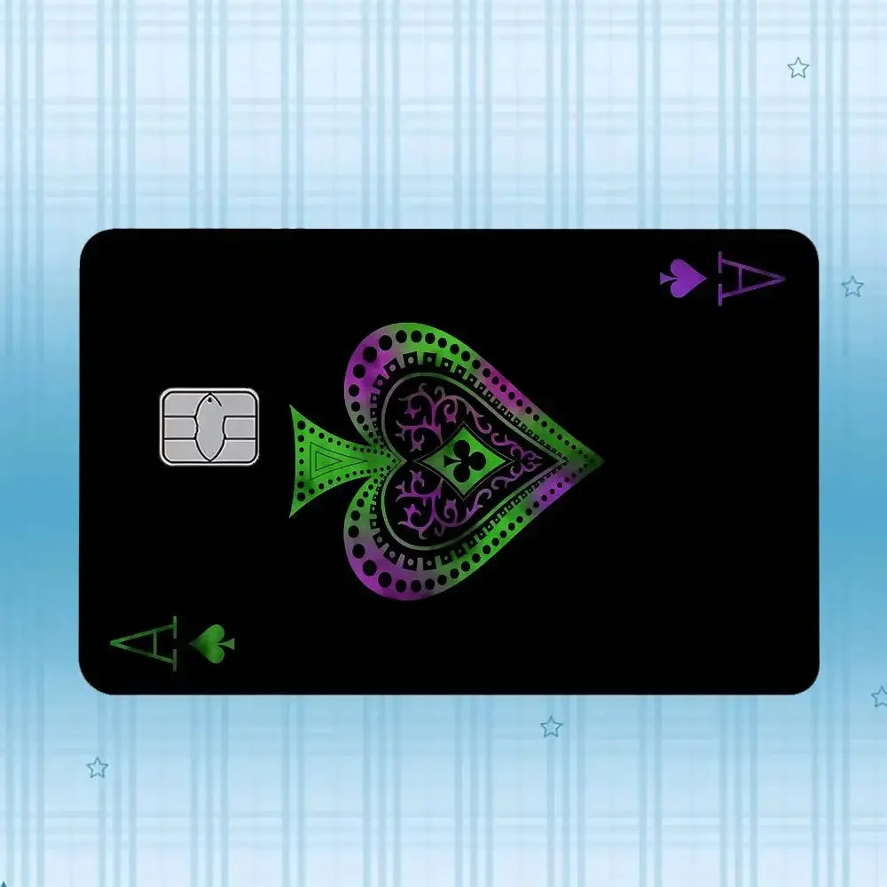 Holographic Card Skin Stickers (4-Pack) – Waterproof, Scratch-Resistant