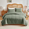 Quilted Plaid Coverlet Bedspread