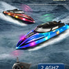 High-Speed Remote Control Speedboat with Double Propellers