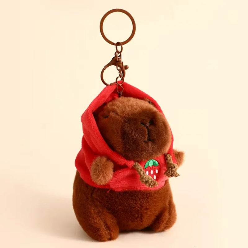Cute Capybara Plush Keychain