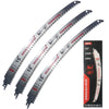 A set of three 15 inch Japanese teeth wood pruning reciprocating saw blades for CRV and other saws.