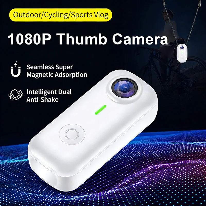 Compact Magnetic Action Camera with WiFi