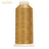 80-Color Polyester Embroidery Thread Set with Large 4000m Spools