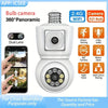 Smart WiFi Dual-Lens Security Camera Bulb, E27 Base