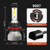 Ultra-Bright LED Headlight Bulbs with Cooling Fan (6000K)