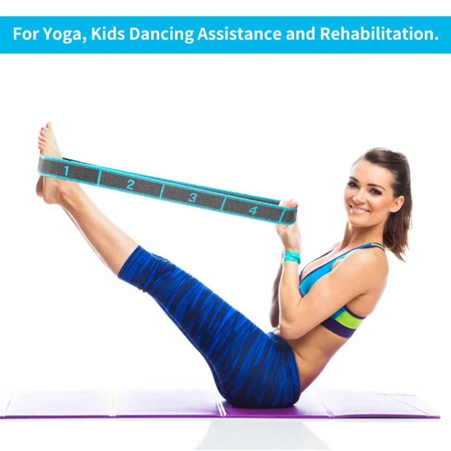 Elastisches Yoga-Dehnband mit Ösen