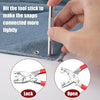 Metal Snap Fastener Kit with Pliers Tool for DIY Sewing Projects