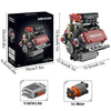 Motorized V8 Engine Building Block Model