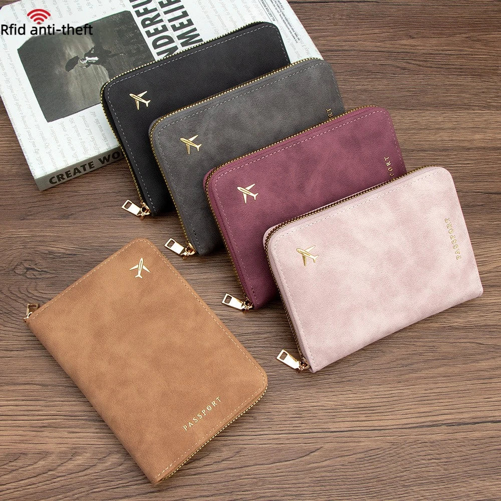 Travel Passport and Wallet Organizer with RFID Protection