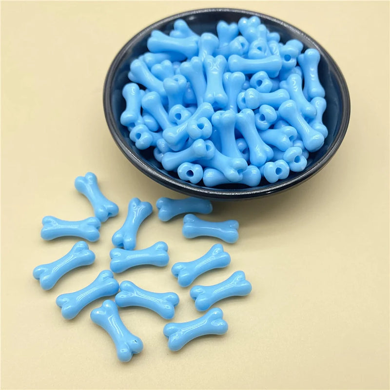 Bone-Shaped Acrylic Beads for Jewelry Making