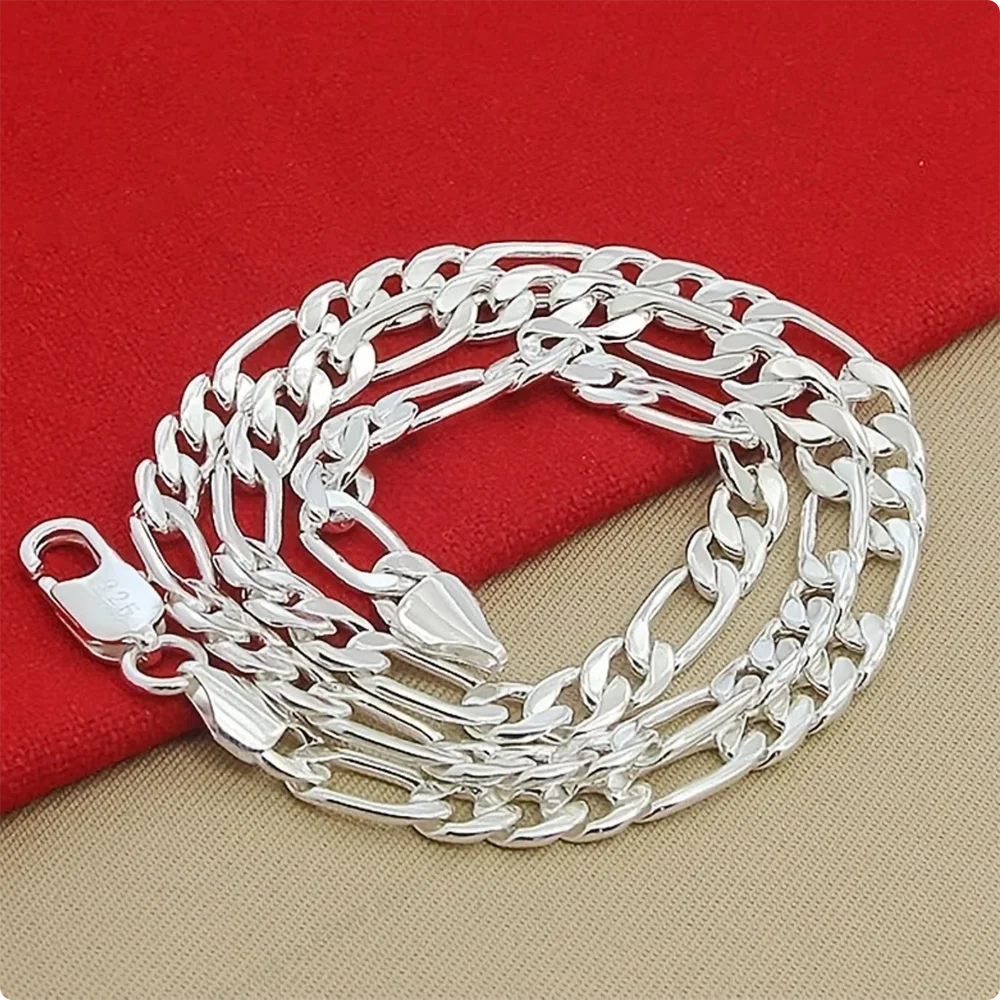 925 Sterling Silver Flat Chain Necklace