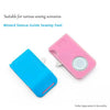 Pink magnetic sewing guide tool with ruler and seam ripper visible on a white background.