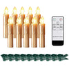 Set de Velas LED Sin Llama con Control Remoto
