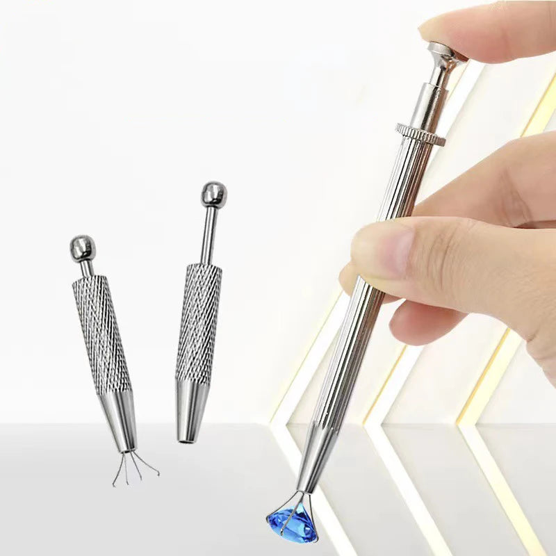 Precision Jewelry Gripper with 4-Claw Diamond & Bead Holder
