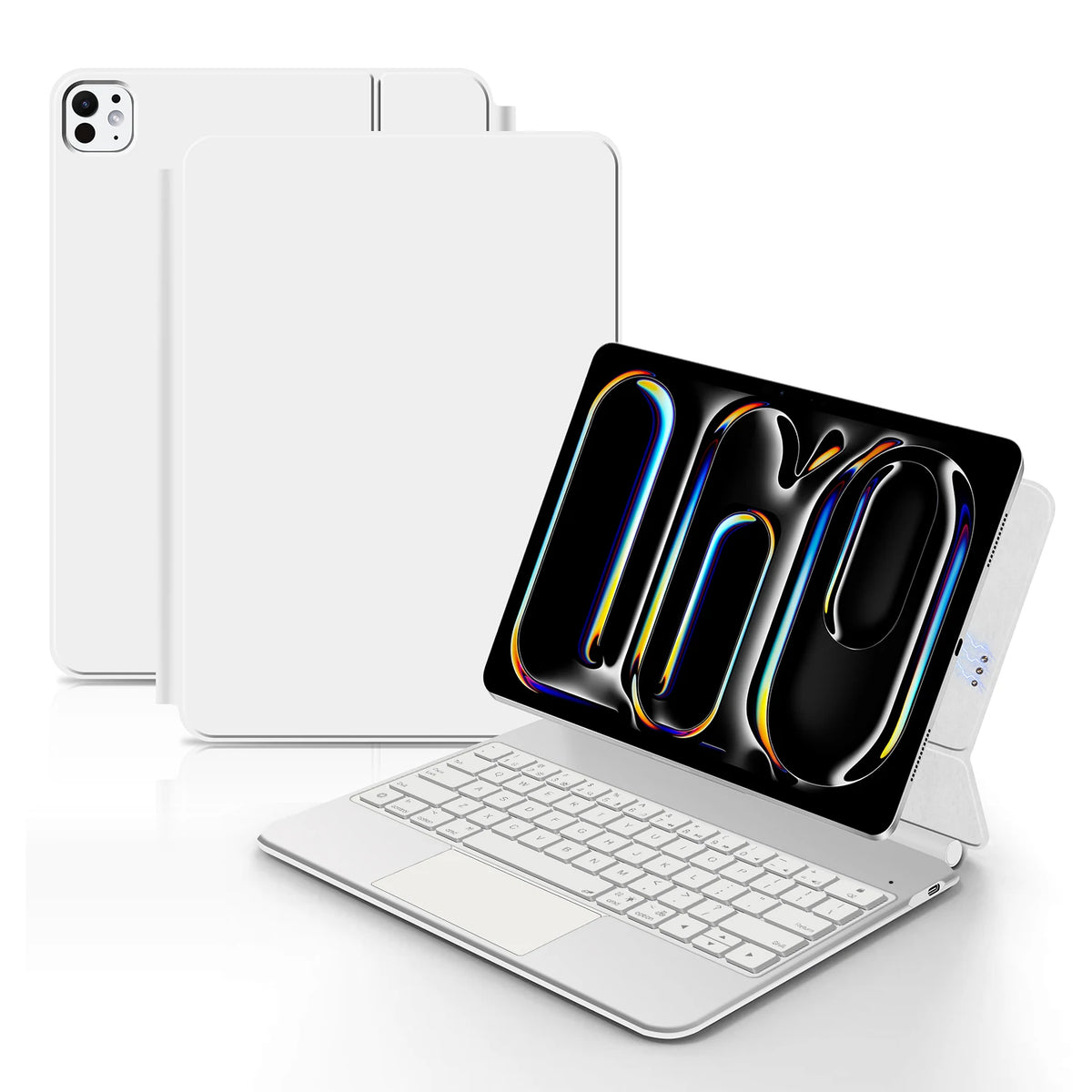 Magnetic Pogo Pin Keyboard Case for iPad Pro & Air