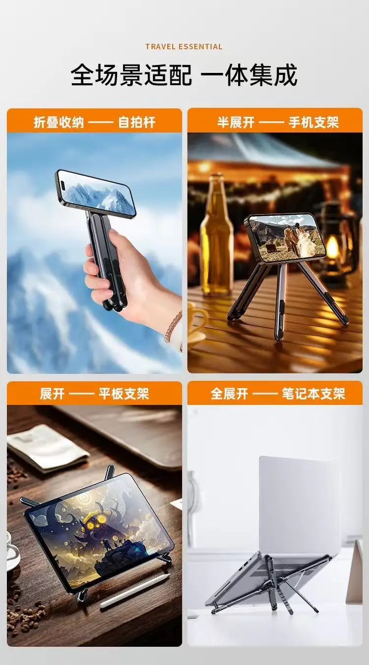 Aluminum Alloy Foldable Stand for Phone, Tablet & Laptop