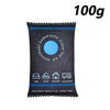 A black reusable dehumidifier bag with a blue visual humidity indicator and various vehicle icons.