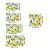 Various sizes of lemon pattern diatomite mats for kitchen and laundry use