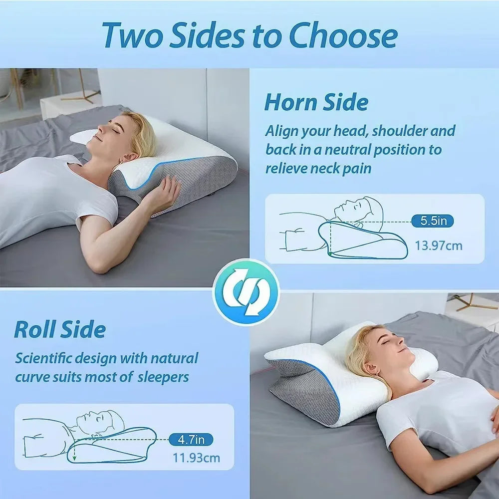 Butterfly Memory Foam Neck Support Pillow