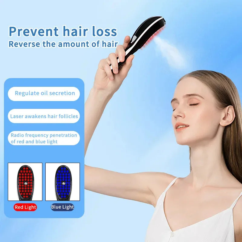 Electric Scalp Massage Comb with LED Light Therapy