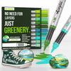 Acrylic Brush Markers with Automatic Ink Flow for Canvas, Wood & Glass Art