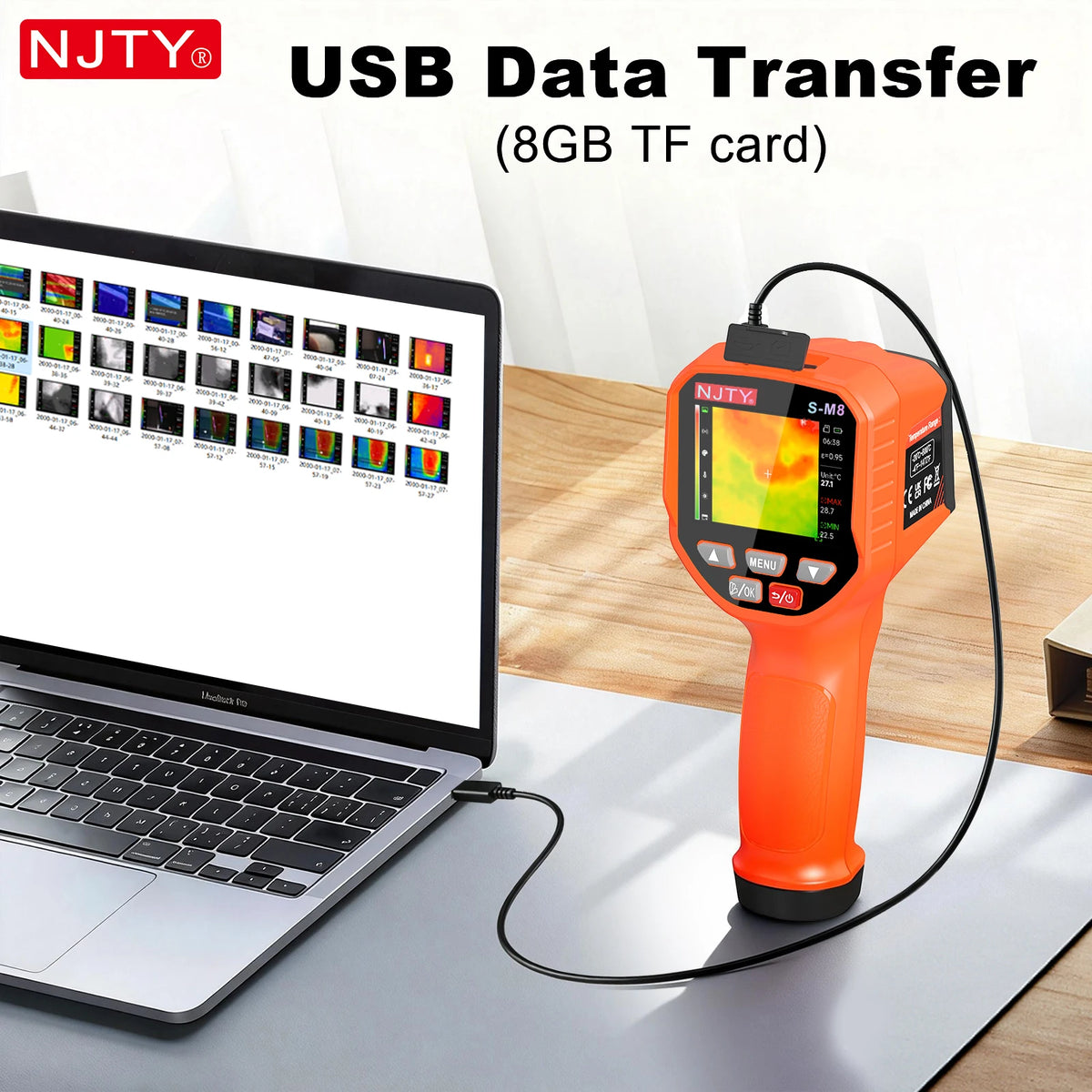 Handheld Infrared Thermal Imager with Dual-Light Fusion (Range -20°C to 800°C)