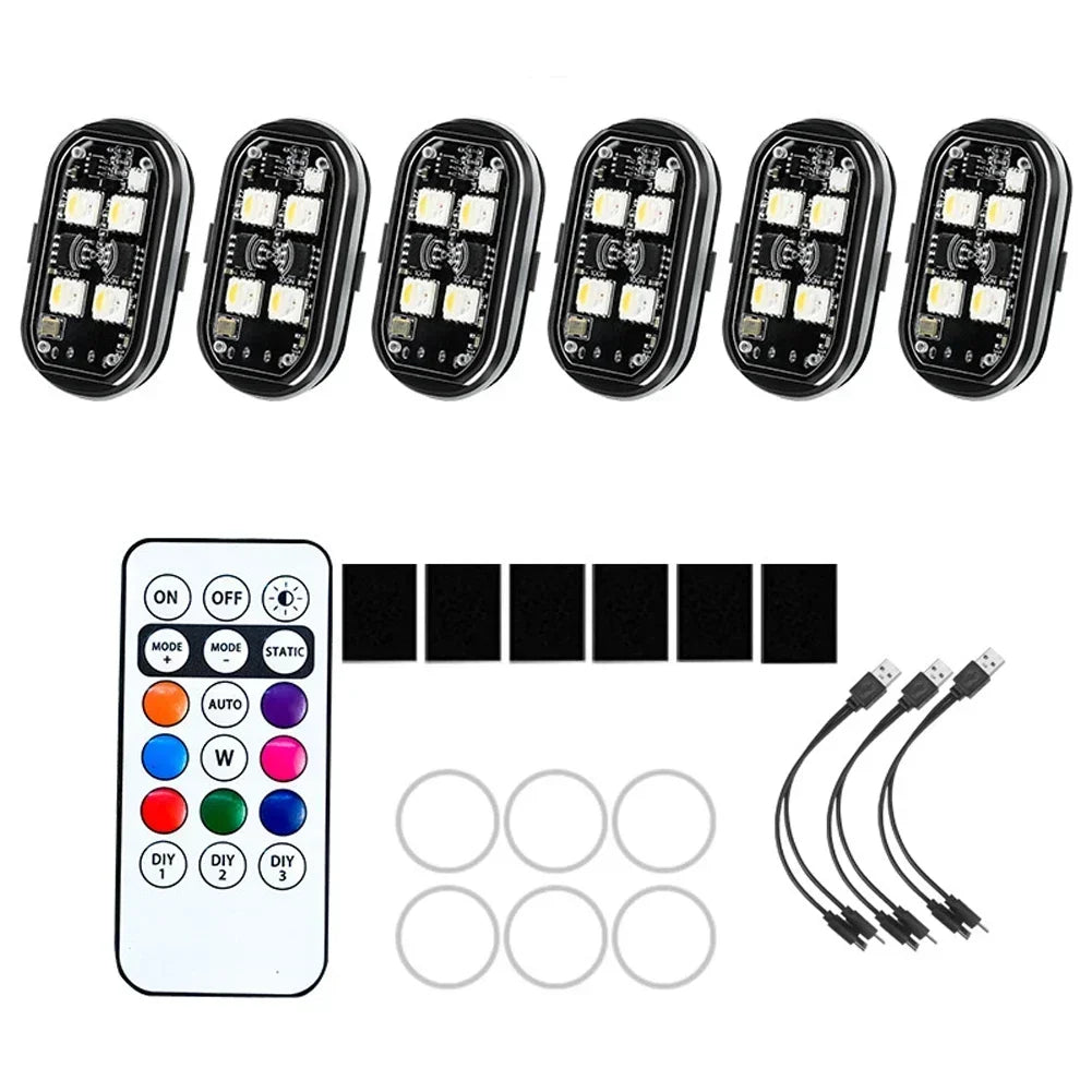 RGB LED Strobe Light with USB Charging
