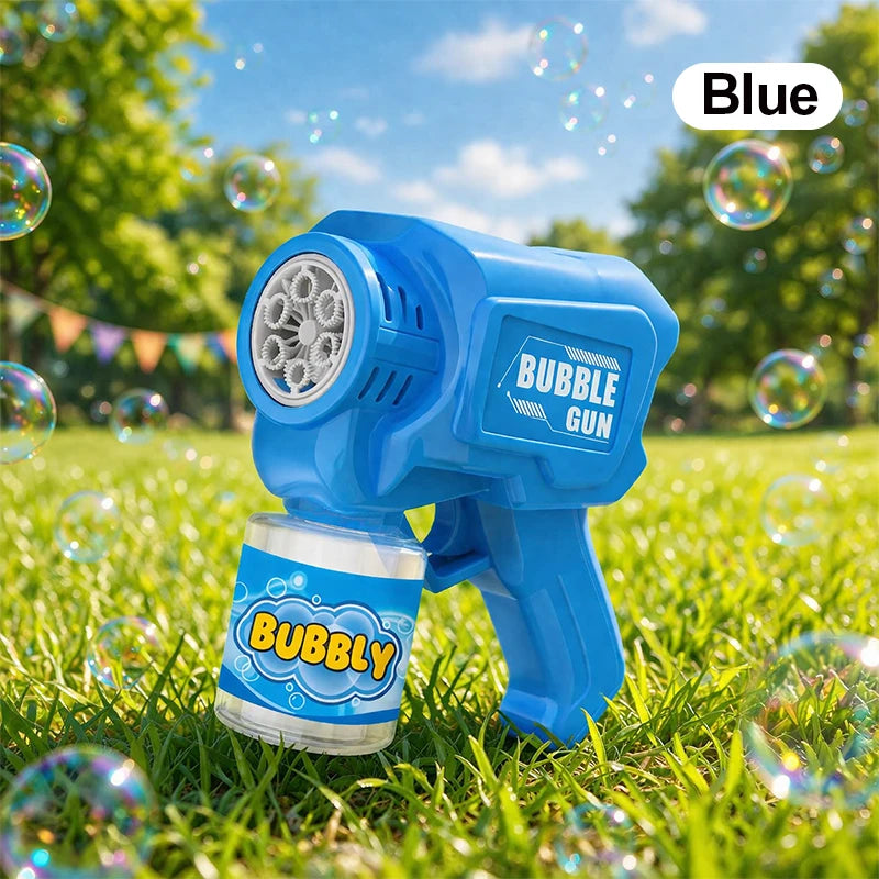 Automatic Bubble Gun for Kids – No Batteries Needed