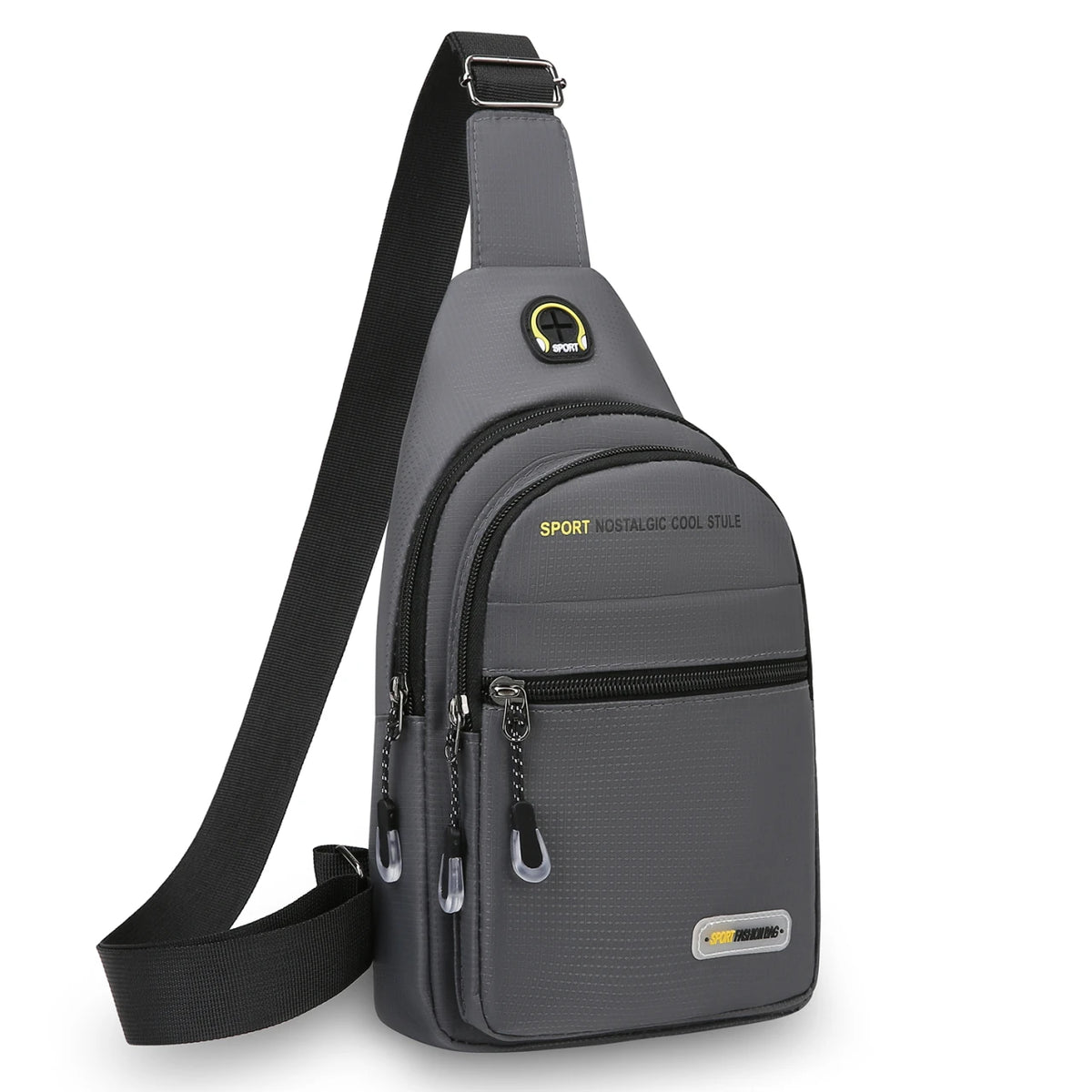 Men's Casual Crossbody Sling Bag with Multiple Pockets