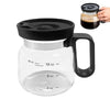 16oz Borosilicate Glass Coffee Mug with Lid
