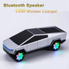 Cybertruck-Inspired Bluetooth Speaker with Wireless Charging