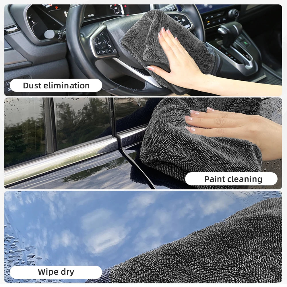 Microfiber Cleaning Cloths – 3-Pack, Quick-Dry & Absorbent