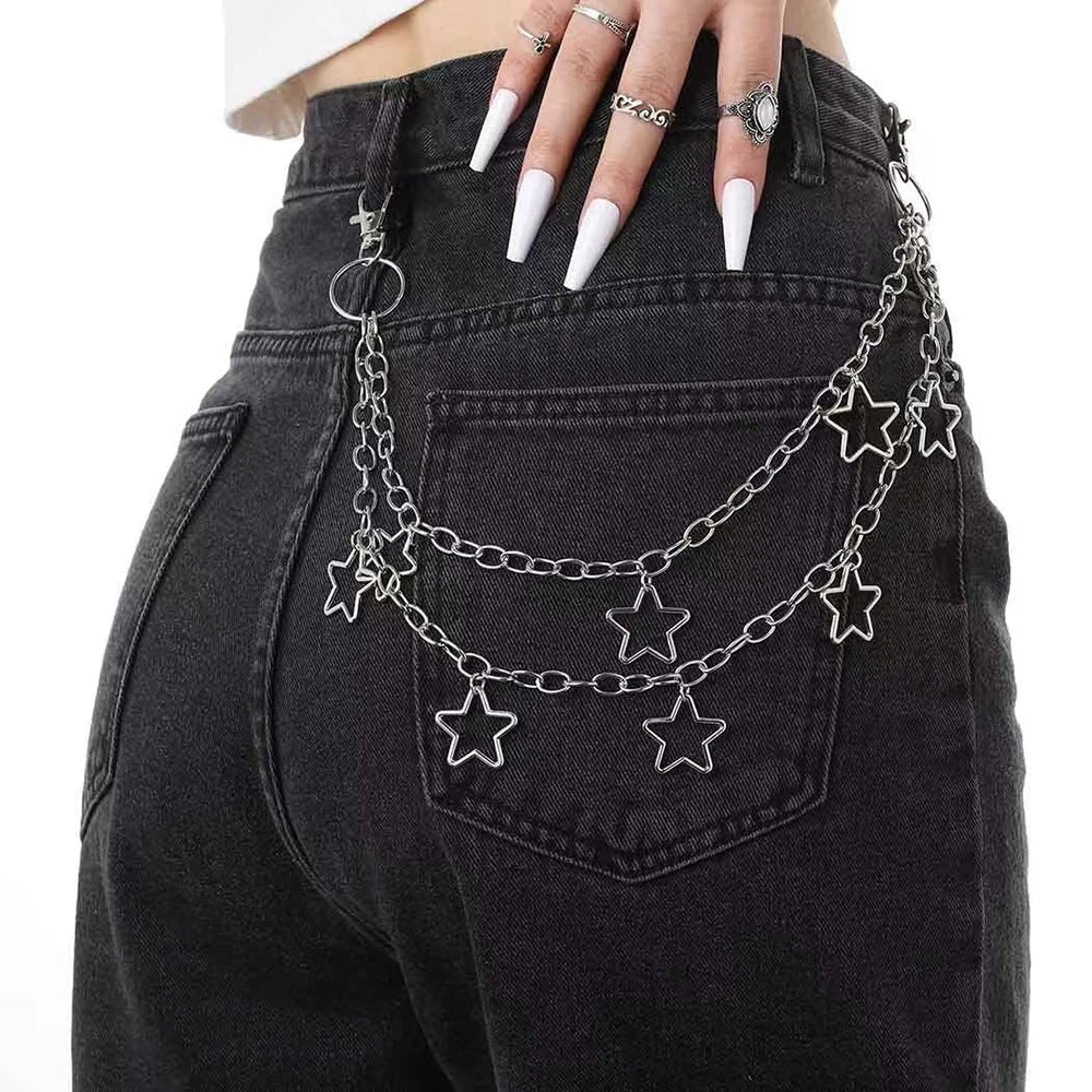 Double Layer Waist Chain for Jeans and Trousers