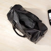 Herren Leder-Reise-Duffeltasche mit Schuhfach