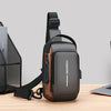 Oxford Sling Bag for Men with Zippered Phone Pocket
