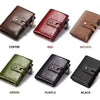 Vintage Leather Wallet with RFID Protection and Multiple Compartments