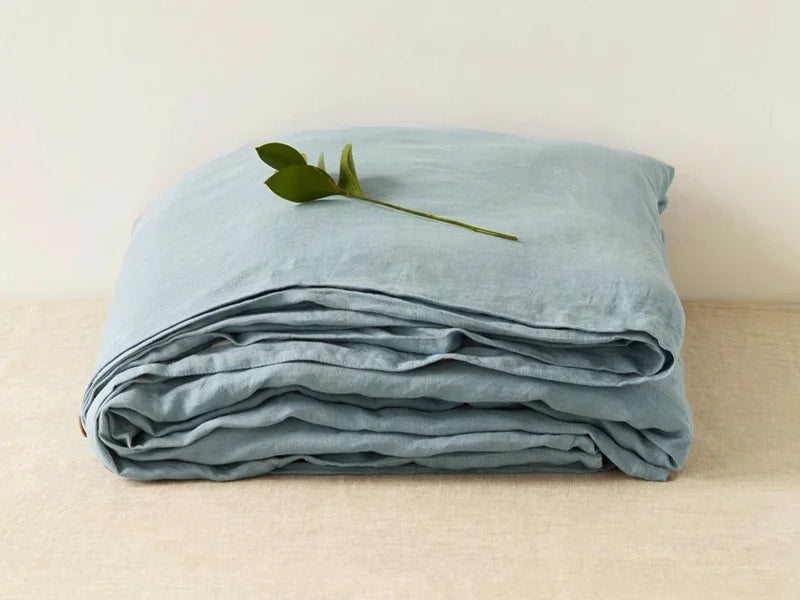 Stone Washed French Linen Flat Sheet – Breathable & Naturally Cool